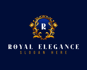 Luxury Royal Shield logo design