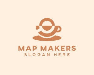 Coffee Mug Magnifying Glass logo design