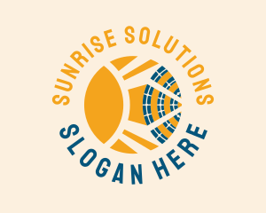 Sun Ray Solar Panel logo design