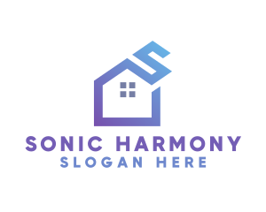 Letter S House logo design