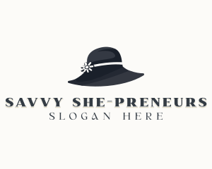 Women Hat Fashion logo design