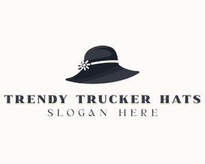 Women Hat Fashion logo design