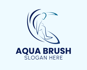 Tropical Ocean  Surfing logo design