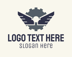 Mechanical Gear Wings logo