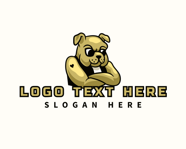 Bulldog logo example 3