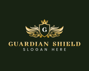 Wing Shield Crest logo design