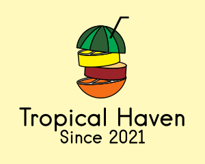 Tropical Fruit Juice  logo design