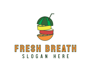 Fruit Juice Drink logo design