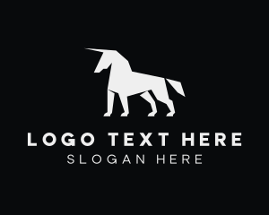 Mythical Creature Unicorn logo