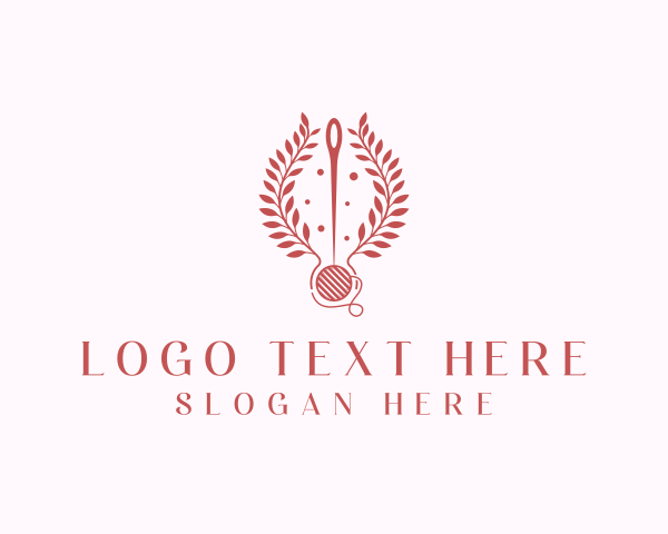 Sewing Thread Wreath  logo