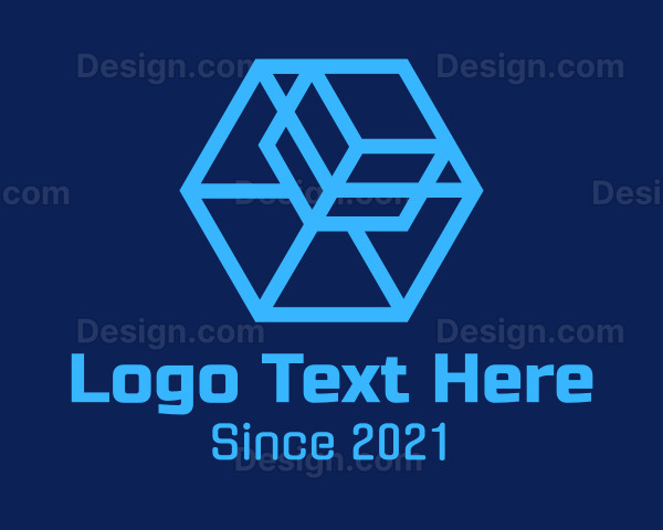 Blue Digital  Box Logo