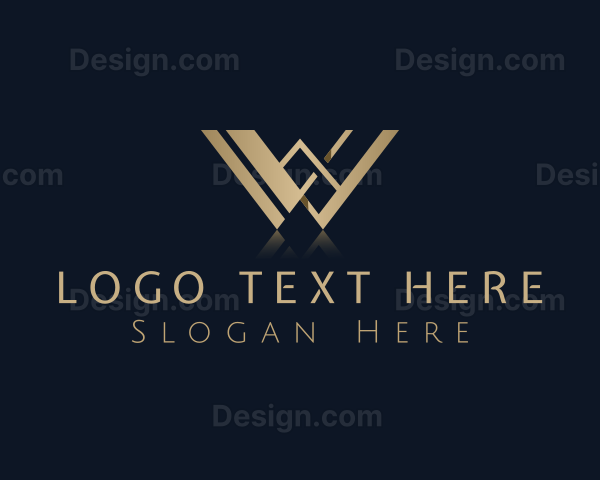 Luxury Elegant Hotel Letter W Logo