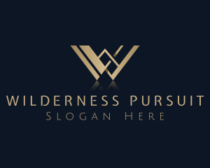 Luxury Elegant Hotel Letter W logo design