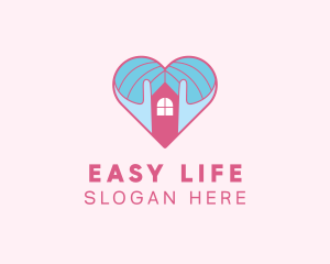 Love House Shelter logo design