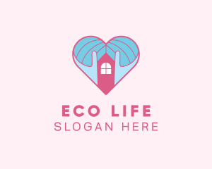 Love House Shelter logo design