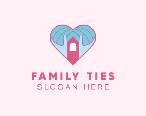 Love House Shelter logo design