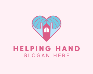 Love House Shelter logo design