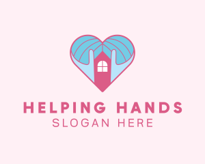 Love House Shelter logo design