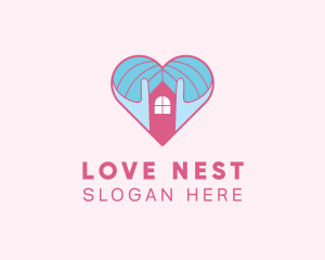 Love House Shelter logo design