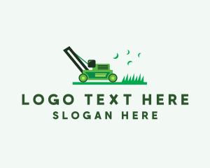 Grass Lawn Mower Landscaping  logo