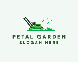 Grass Lawn Mower Landscaping  logo design