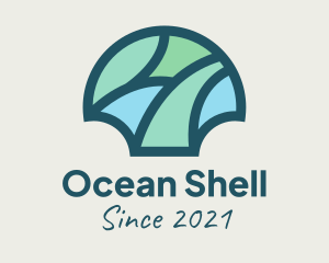 Mosaic Shell Ornament  logo design