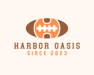 American Football Letter H logo design