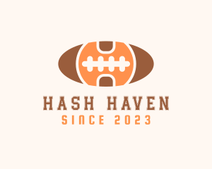 American Football Letter H logo design