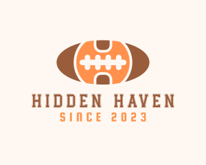 American Football Letter H logo design