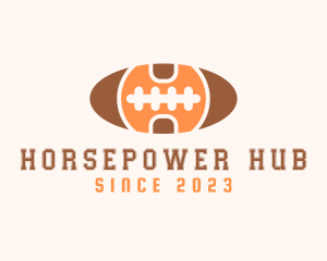 American Football Letter H logo design