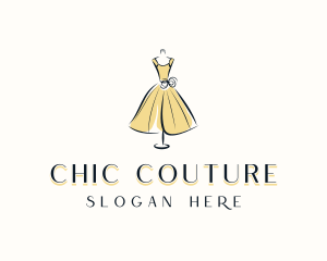 Gown Dressmaker Couture logo design