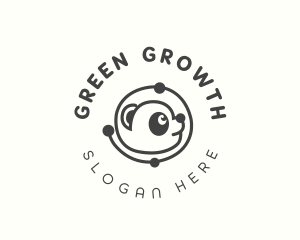 Futuristic Space Panda logo