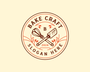 Bakery Whisk Spatula logo design