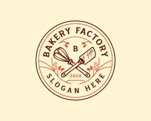 Bakery Whisk Spatula logo design