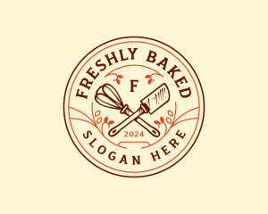 Bakery Whisk Spatula logo design