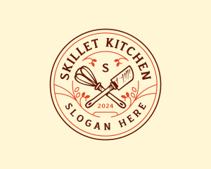 Bakery Whisk Spatula logo design