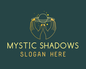 Mystical Planet Hand logo design