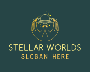 Mystical Planet Hand logo