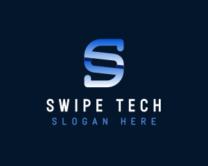 Modern Technology Letter S logo design