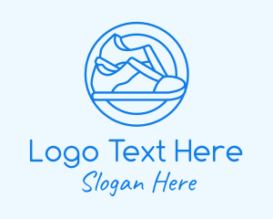 Blue Minimalist Sneakers logo