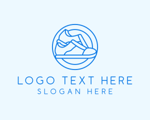 Blue Minimalist Sneakers logo