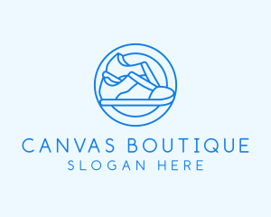 Blue Minimalist Sneakers logo