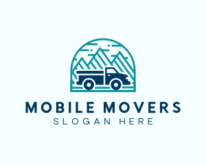 Mountain Truck Logistics logo design