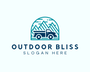 Mountain Truck Logistics logo design