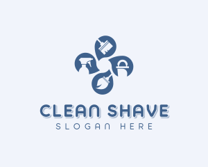 Cleaning Janitorial  logo design