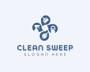 Cleaning Janitorial  logo design