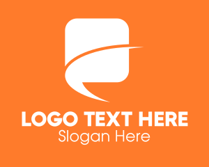 Message Chat Bubble  Logo