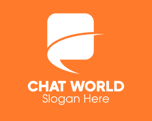 Message Chat Bubble  logo design