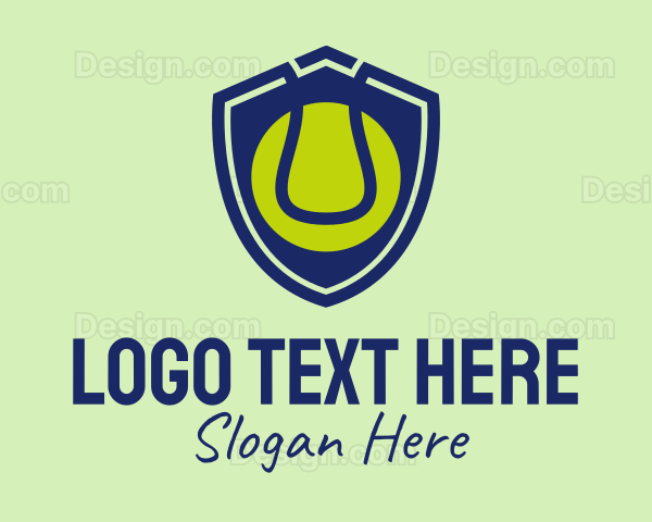 Tennis Ball Shield Logo