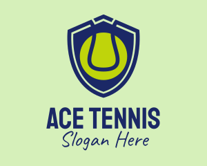 Tennis Ball Shield  logo